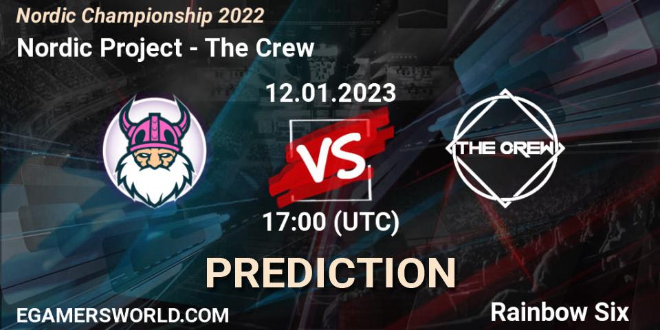 Nordic Project contre The Crew : prédiction de match. 12.01.2023 at 17:00. Rainbow Six, Nordic Championship 2022