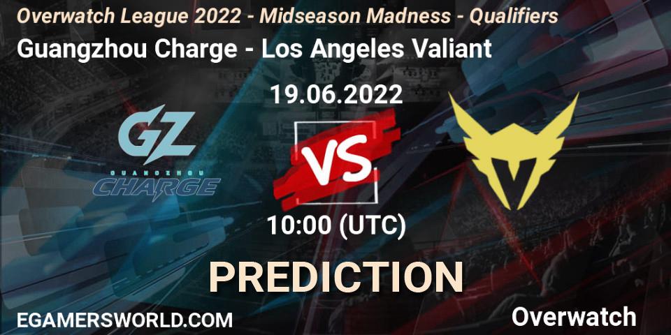 Guangzhou Charge contre Los Angeles Valiant : prédiction de match. 26.06.2022 at 10:00. Overwatch, Overwatch League 2022 - Midseason Madness - Qualifiers