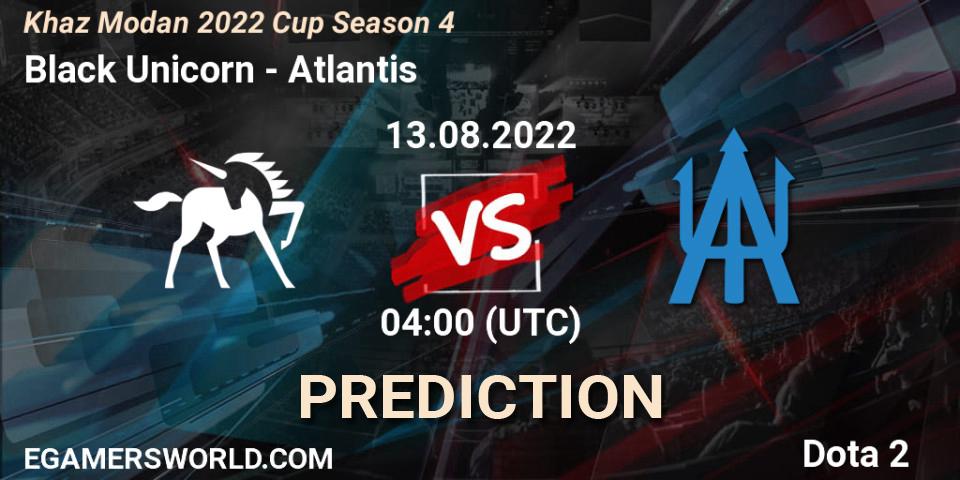 Black Unicorn contre Atlantis : prédiction de match. 13.08.2022 at 04:23. Dota 2, Khaz Modan 2022 Cup Season 4