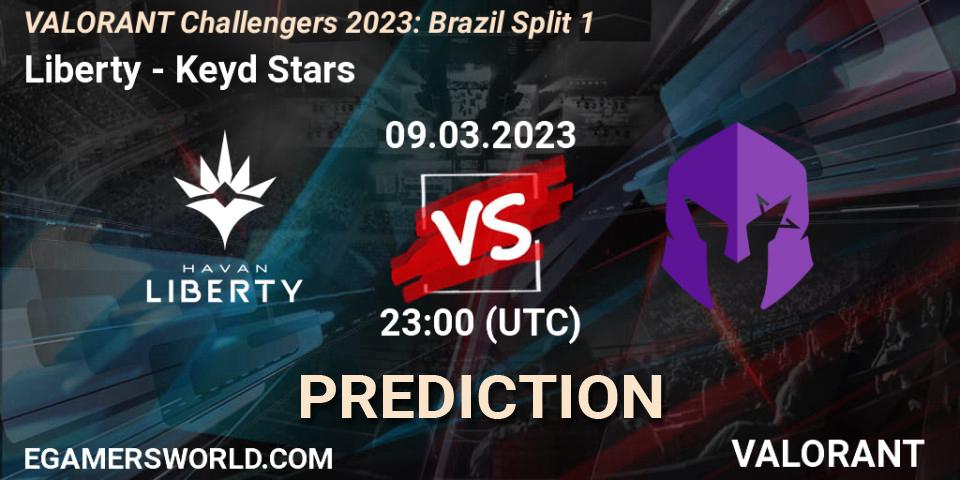 Liberty contre Keyd Stars : prédiction de match. 09.03.2023 at 23:45. VALORANT, VALORANT Challengers 2023: Brazil Split 1