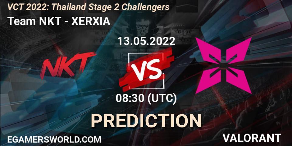 Team NKT contre XERXIA : prédiction de match. 13.05.2022 at 08:30. VALORANT, VCT 2022: Thailand Stage 2 Challengers