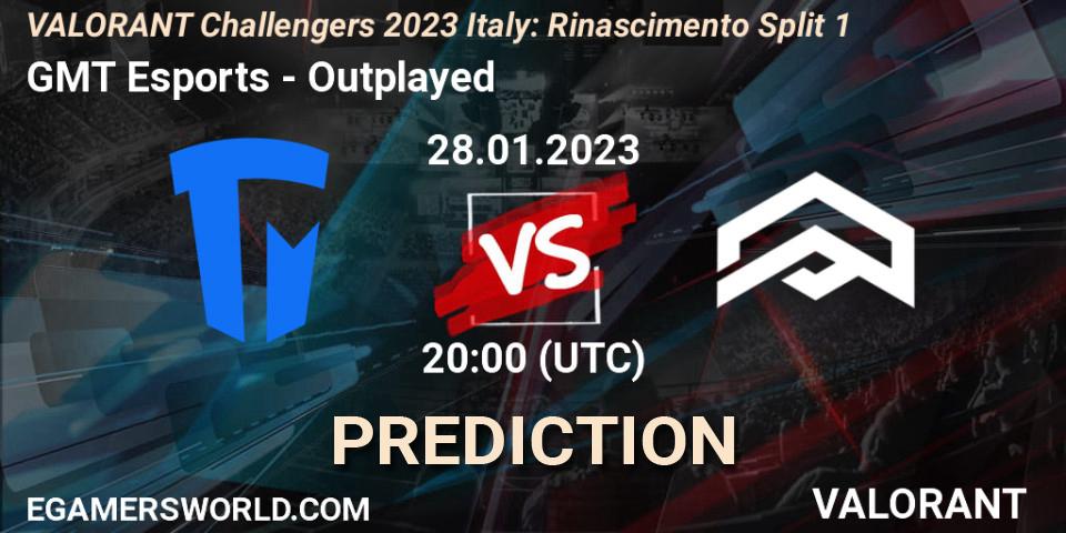 GMT Esports contre Outplayed : prédiction de match. 28.01.23. VALORANT, VALORANT Challengers 2023 Italy: Rinascimento Split 1