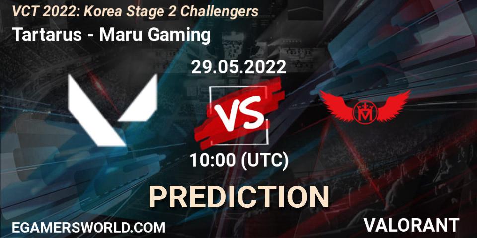 Tartarus contre Maru Gaming : prédiction de match. 29.05.2022 at 10:00. VALORANT, VCT 2022: Korea Stage 2 Challengers