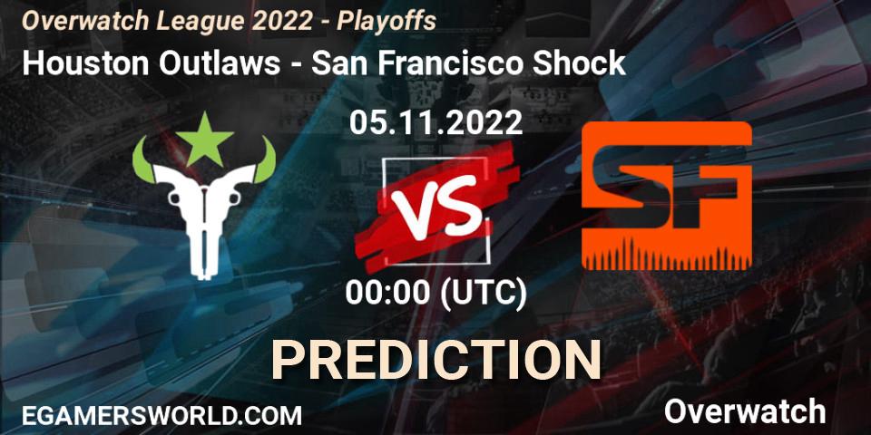 Houston Outlaws contre San Francisco Shock : prédiction de match. 05.11.22. Overwatch, Overwatch League 2022 - Playoffs