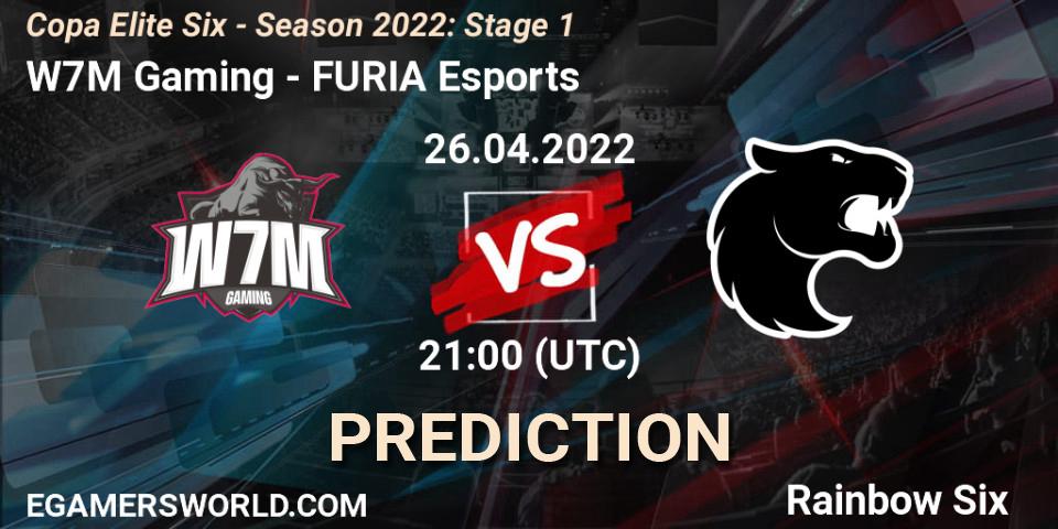 W7M Gaming contre FURIA Esports : prédiction de match. 26.04.2022 at 21:00. Rainbow Six, Copa Elite Six - Season 2022: Stage 1