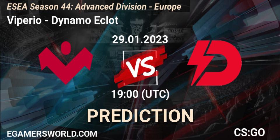 Viperio contre Dynamo Eclot : prédiction de match. 29.01.23. CS2 (CS:GO), ESEA Season 44: Advanced Division - Europe