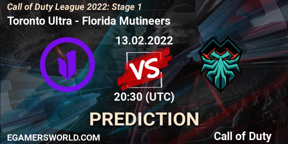 Toronto Ultra contre Florida Mutineers : prédiction de match. 13.02.22. Call of Duty, Call of Duty League 2022: Stage 1
