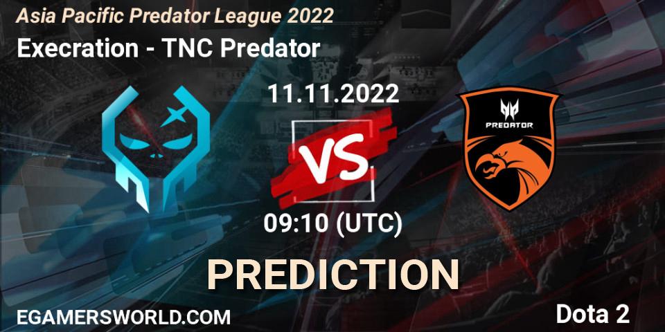 Execration contre TNC Predator : prédiction de match. 11.11.2022 at 09:02. Dota 2, Asia Pacific Predator League 2022