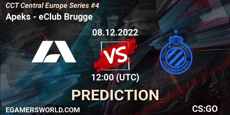 Apeks contre eClub Brugge : prédiction de match. 08.12.22. CS2 (CS:GO), CCT Central Europe Series #4