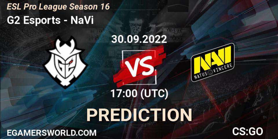 G2 Esports contre NaVi : prédiction de match. 30.09.22. CS2 (CS:GO), ESL Pro League Season 16