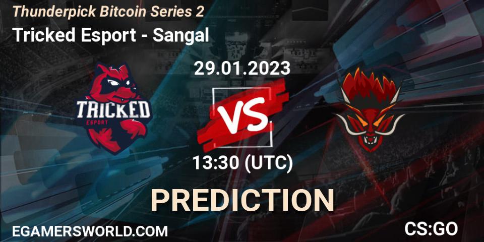 Tricked Esport contre Sangal : prédiction de match. 29.01.23. CS2 (CS:GO), Thunderpick Bitcoin Series 2