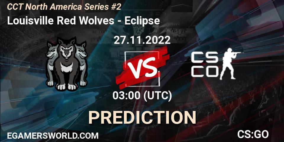 Louisville Red Wolves contre Eclipse : prédiction de match. 27.11.22. CS2 (CS:GO), CCT North America Series #2