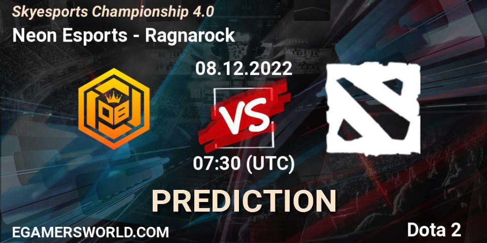 Neon Esports contre Ragnarock : prédiction de match. 08.12.22. Dota 2, Skyesports Championship 4.0