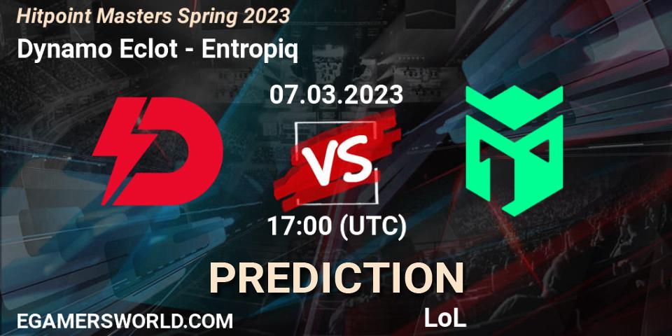 Dynamo Eclot contre Entropiq : prédiction de match. 10.02.23. LoL, Hitpoint Masters Spring 2023