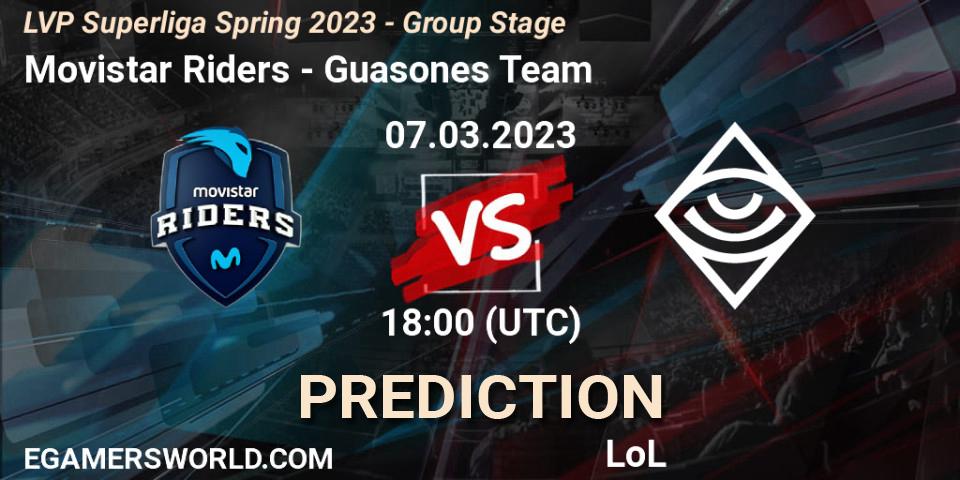 Movistar Riders contre Guasones Team : prédiction de match. 07.03.23. LoL, LVP Superliga Spring 2023 - Group Stage