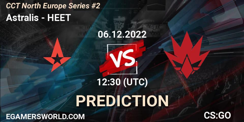 Astralis contre HEET : prédiction de match. 06.12.22. CS2 (CS:GO), CCT North Europe Series #2