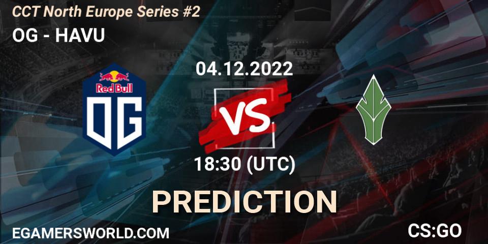 OG contre HAVU : prédiction de match. 04.12.22. CS2 (CS:GO), CCT North Europe Series #2