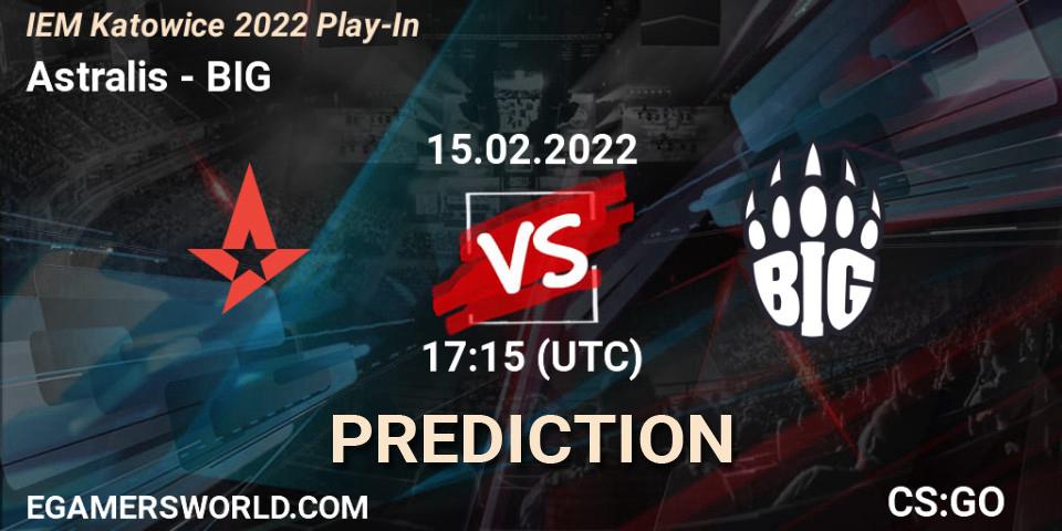 Astralis contre BIG : prédiction de match. 15.02.22. CS2 (CS:GO), IEM Katowice 2022 Play-In