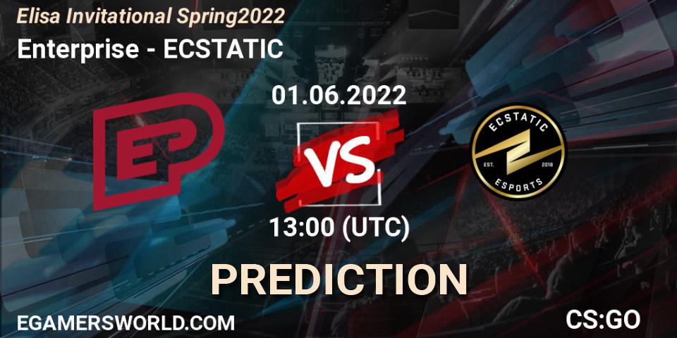 Enterprise contre ECSTATIC : prédiction de match. 01.06.2022 at 13:00. Counter-Strike (CS2), Elisa Invitational Spring 2022