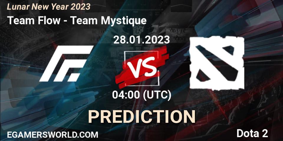 Team Flow contre Team Mystique : prédiction de match. 28.01.23. Dota 2, Lunar New Year 2023