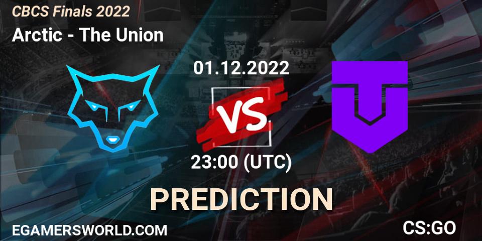 Arctic contre The Union : prédiction de match. 01.12.22. CS2 (CS:GO), CBCS Finals 2022