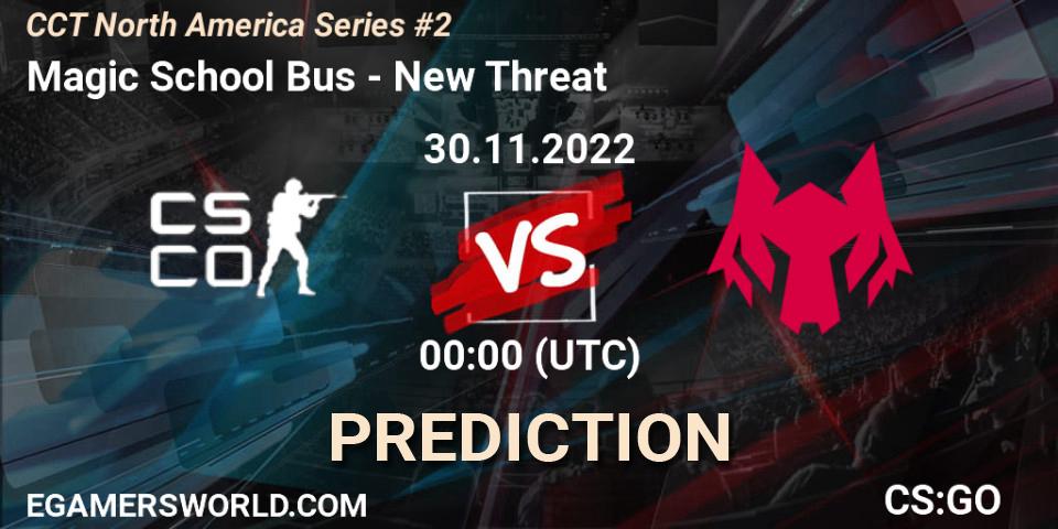 Magic School Bus contre New Threat : prédiction de match. 30.11.22. CS2 (CS:GO), CCT North America Series #2