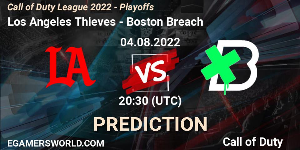Los Angeles Thieves contre Boston Breach : prédiction de match. 04.08.22. Call of Duty, Call of Duty League 2022 - Playoffs