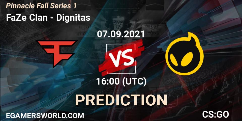 FaZe Clan contre Dignitas : prédiction de match. 07.09.2021 at 16:00. Counter-Strike (CS2), Pinnacle Fall Series #1