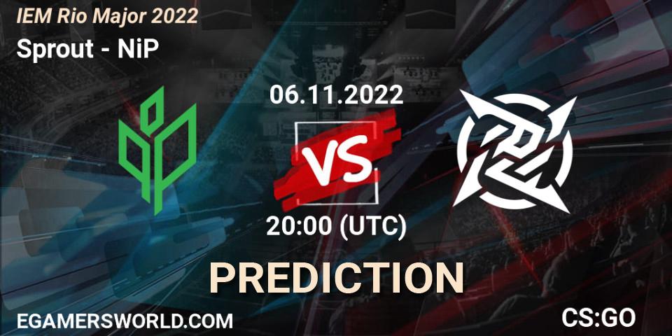 Sprout contre NiP : prédiction de match. 06.11.22. CS2 (CS:GO), IEM Rio Major 2022