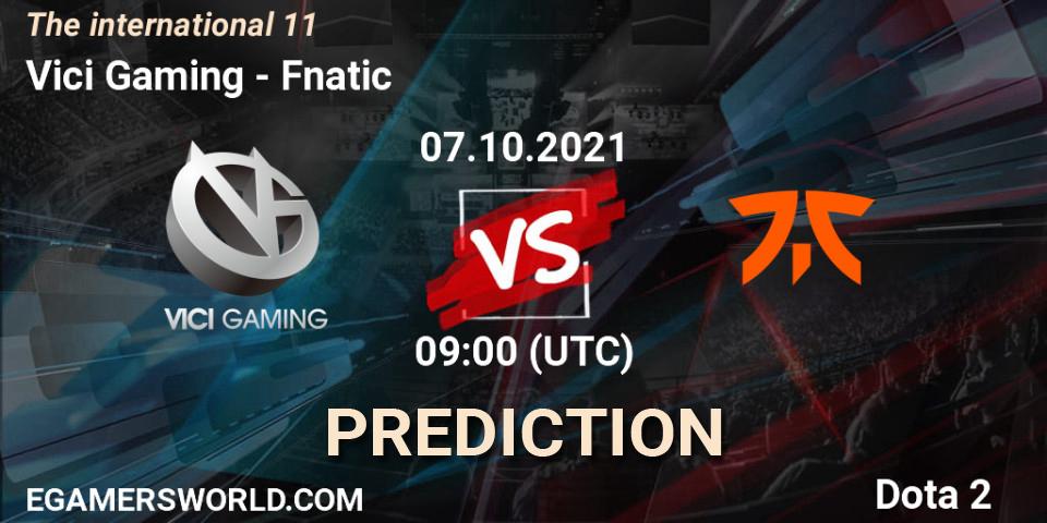 Vici Gaming contre Fnatic : prédiction de match. 07.10.21. Dota 2, The Internationa 2021