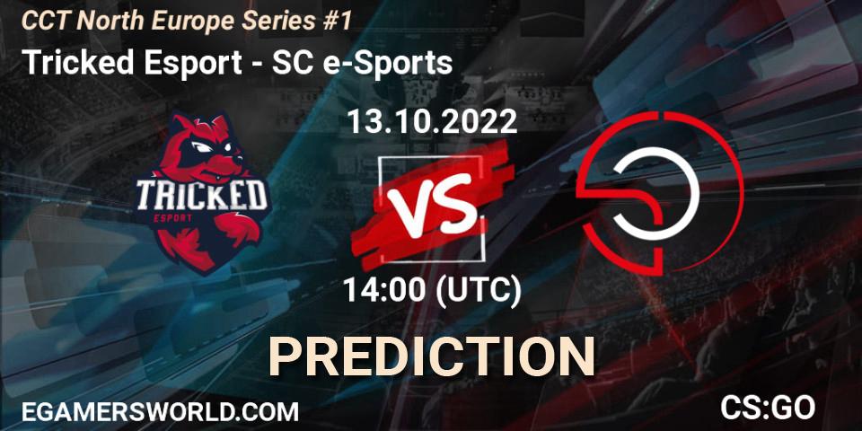 Tricked Esport contre SC e-Sports : prédiction de match. 13.10.2022 at 14:15. Counter-Strike (CS2), CCT North Europe Series #1