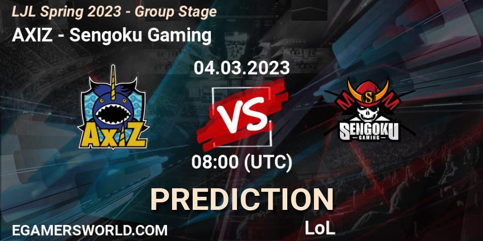 AXIZ contre Sengoku Gaming : prédiction de match. 04.03.23. LoL, LJL Spring 2023 - Group Stage