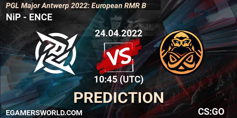 NiP contre ENCE : prédiction de match. 24.04.22. CS2 (CS:GO), PGL Major Antwerp 2022: European RMR B