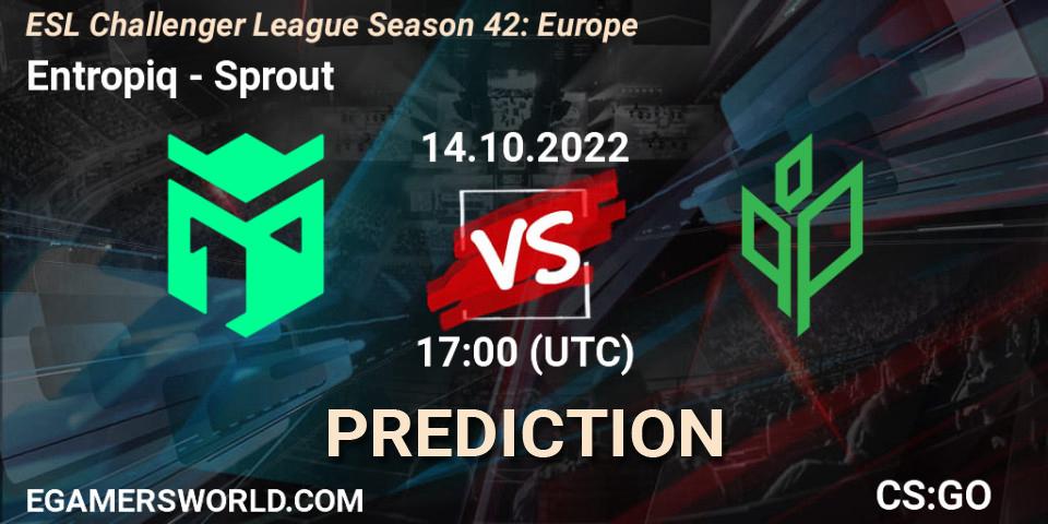 Entropiq contre Sprout : prédiction de match. 14.10.22. CS2 (CS:GO), ESL Challenger League Season 42: Europe