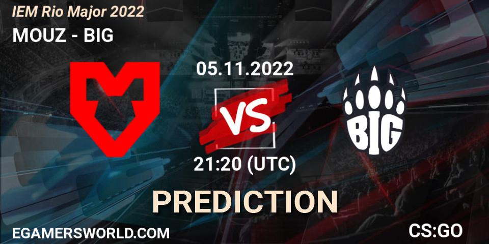 MOUZ contre BIG : prédiction de match. 05.11.22. CS2 (CS:GO), IEM Rio Major 2022