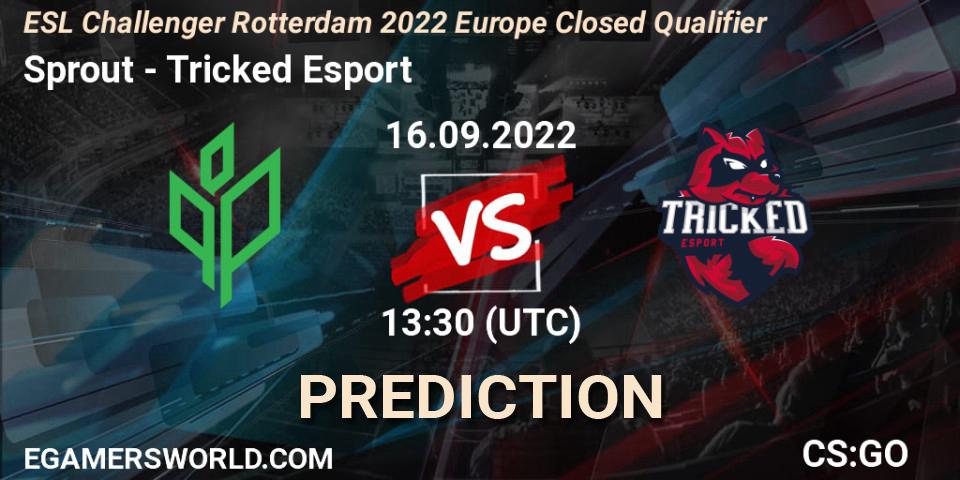 Sprout contre Tricked Esport : prédiction de match. 16.09.22. CS2 (CS:GO), ESL Challenger Rotterdam 2022 Europe Closed Qualifier