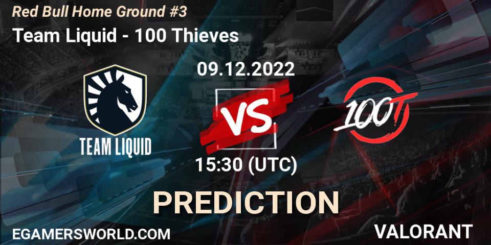 Team Liquid contre 100 Thieves : prédiction de match. 09.12.22. VALORANT, Red Bull Home Ground #3