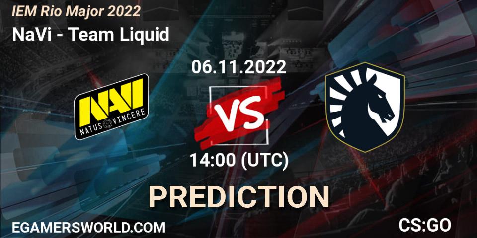 NaVi contre Team Liquid : prédiction de match. 06.11.22. CS2 (CS:GO), IEM Rio Major 2022
