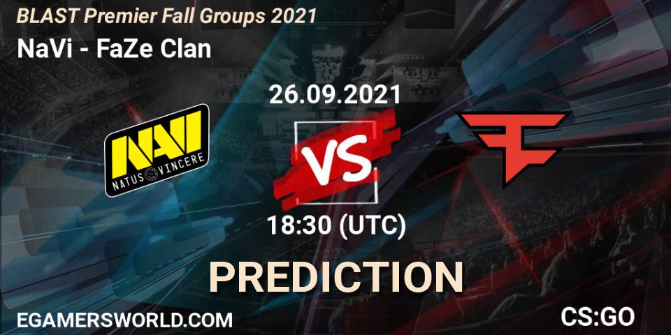 NaVi contre FaZe Clan : prédiction de match. 26.09.2021 at 18:30. Counter-Strike (CS2), BLAST Premier Fall Groups 2021