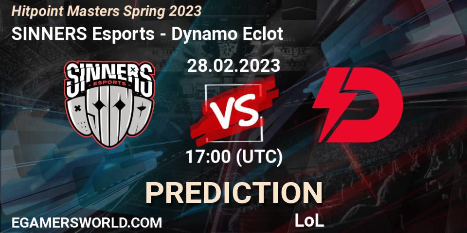 SINNERS Esports contre Dynamo Eclot : prédiction de match. 28.02.23. LoL, Hitpoint Masters Spring 2023