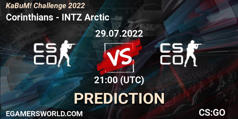Corinthians contre INTZ Arctic : prédiction de match. 29.07.2022 at 21:00. Counter-Strike (CS2), KaBuM! Challenge 2022