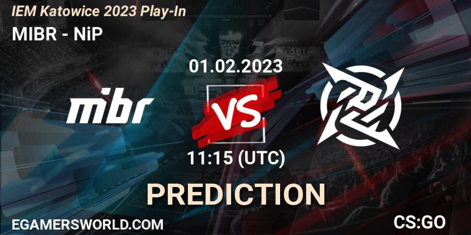 MIBR contre NiP : prédiction de match. 01.02.23. CS2 (CS:GO), IEM Katowice 2023 Play-In