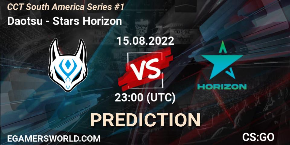Daotsu contre Stars Horizon : prédiction de match. 15.08.2022 at 23:00. Counter-Strike (CS2), CCT South America Series #1