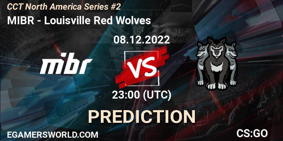 MIBR contre Louisville Red Wolves : prédiction de match. 09.12.22. CS2 (CS:GO), CCT North America Series #2