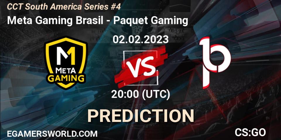 Meta Gaming Brasil contre Paquetá Gaming : prédiction de match. 02.02.23. CS2 (CS:GO), CCT South America Series #4