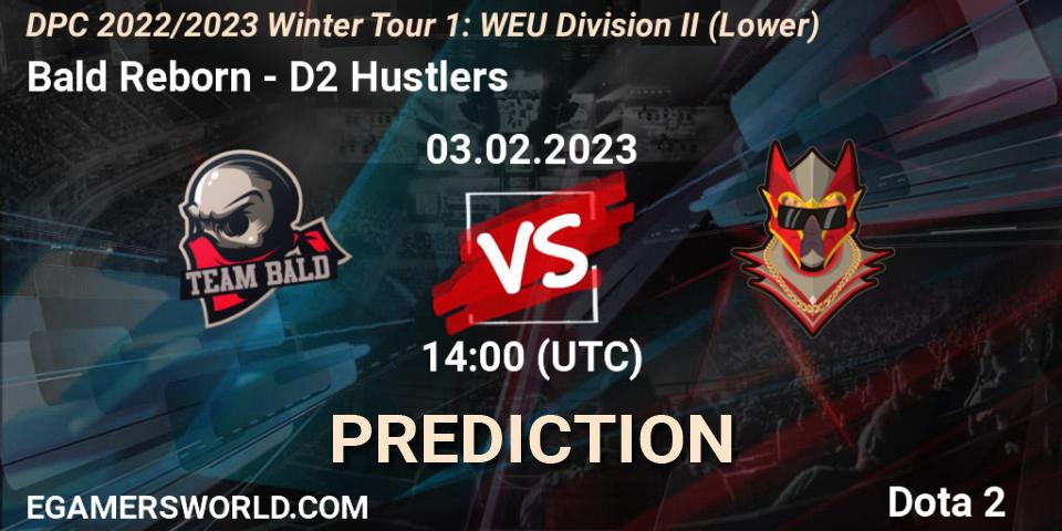 Bald Reborn contre D2 Hustlers : prédiction de match. 03.02.23. Dota 2, DPC 2022/2023 Winter Tour 1: WEU Division II (Lower)