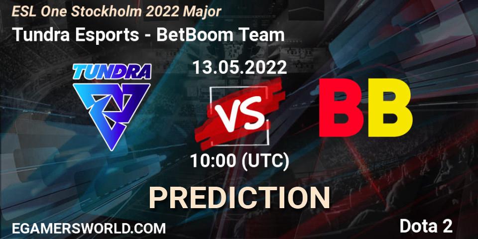 Tundra Esports contre BetBoom Team : prédiction de match. 13.05.2022 at 10:11. Dota 2, ESL One Stockholm 2022 Major