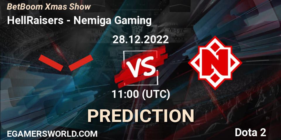 HellRaisers contre Nemiga Gaming : prédiction de match. 28.12.22. Dota 2, BetBoom Xmas Show