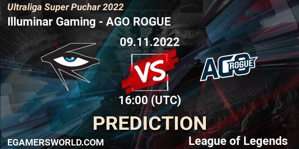 Illuminar Gaming contre AGO ROGUE : prédiction de match. 09.11.2022 at 16:00. LoL, Ultraliga Super Puchar 2022