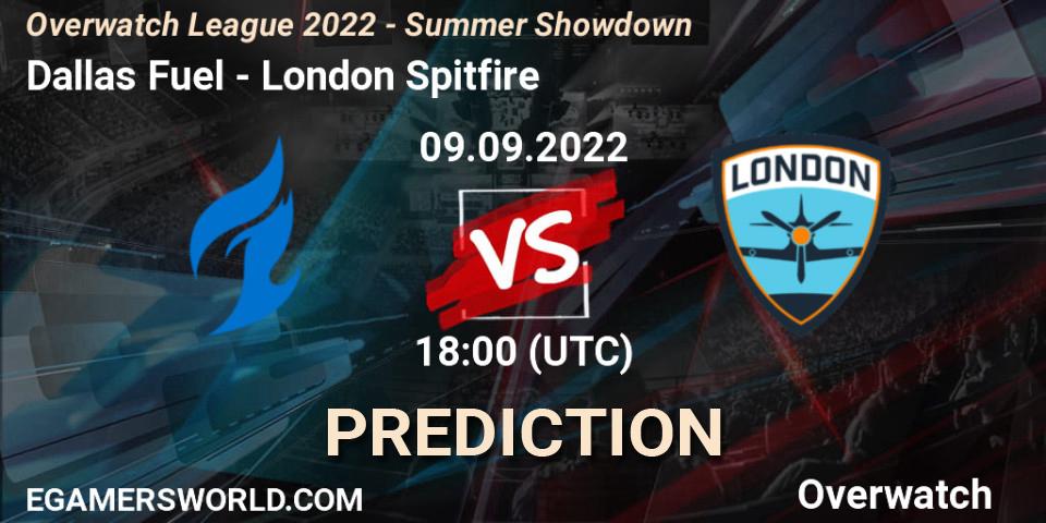 Dallas Fuel contre London Spitfire : prédiction de match. 09.09.22. Overwatch, Overwatch League 2022 - Summer Showdown